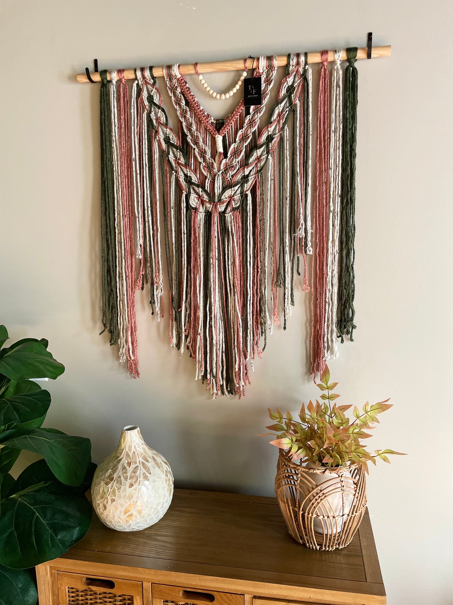 Large Handmade Boho Style Macrame Wall Hanging
