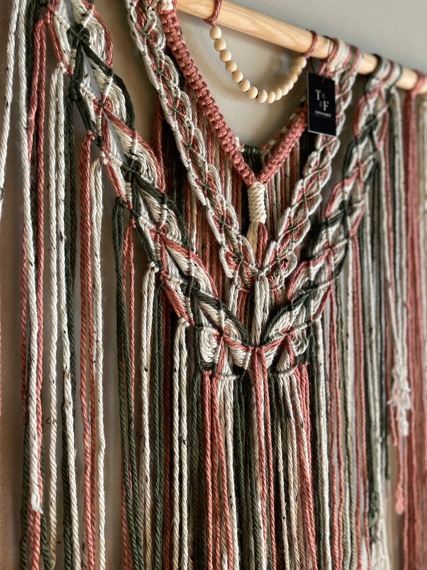 Large Handmade Boho Style Macrame Wall Hanging