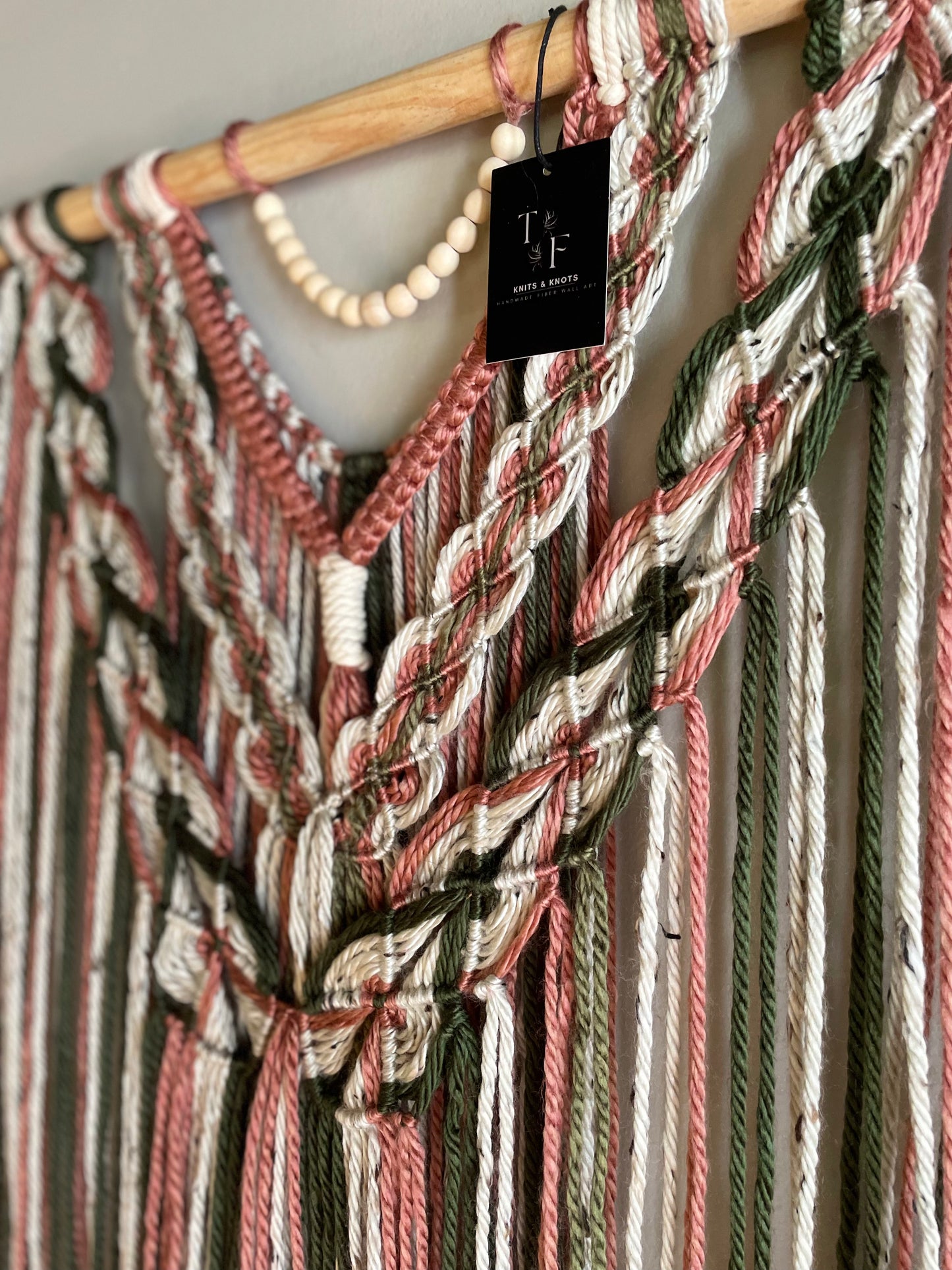 Large Handmade Boho Style Macrame Wall Hanging