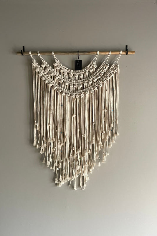 Large Handmade Beach Inspired Macrame Wall Hanging