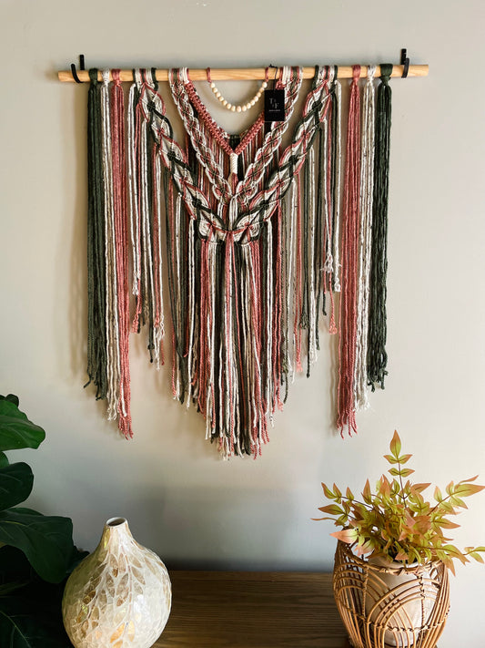 Large Handmade Boho Style Macrame Wall Hanging